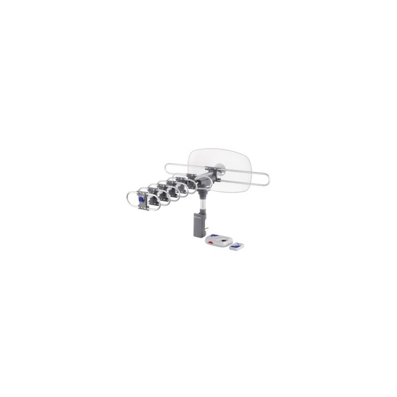 Antena Aérea Para TV, Giratoria 360° Con Cable Coaxial 10M
