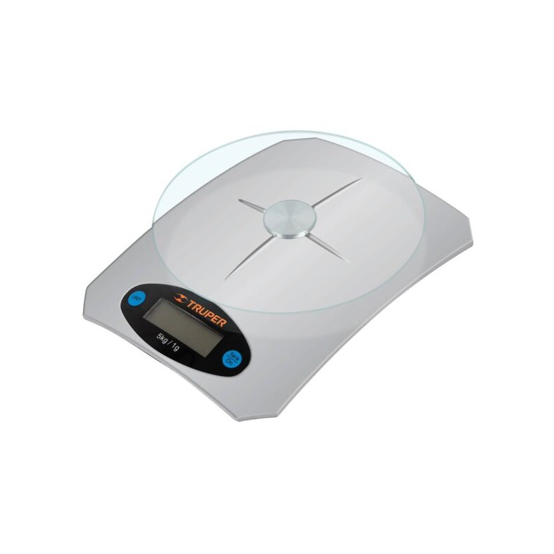 Báscula Digital Base De Vidrio Para Cocina, Capacidad 5kg
