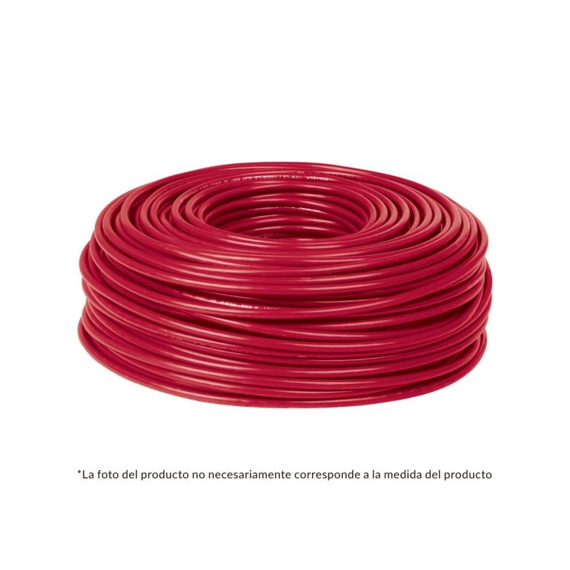 CABLE THHW-LS, 12 AWG, COLOR ROJO ROLLO 100 M