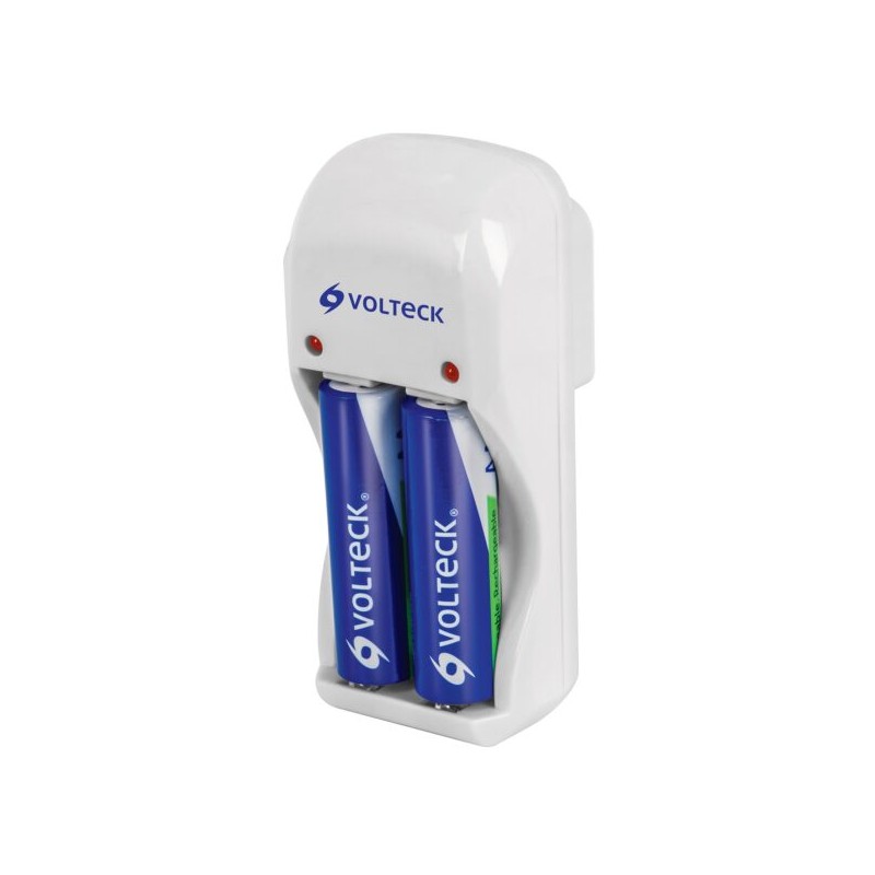 Cargador De Pilas, AA, AAA Y 9V, Incluye 2 Pilas AA
