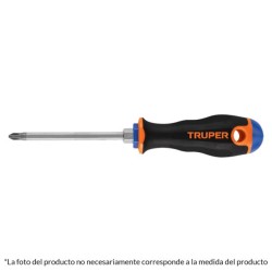 Desarmador de cruz 1/8 x 8”, mango Comfort Grip