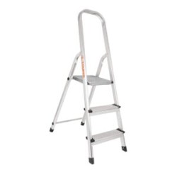 Escalera Tubular, Plegable, 2 Peldaños, Aluminio
