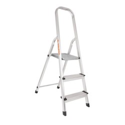 Escalera Tubular, Plegable, 2 Peldaños, Aluminio