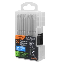Estuche con 50 puntas iguales PH2 largo 2?