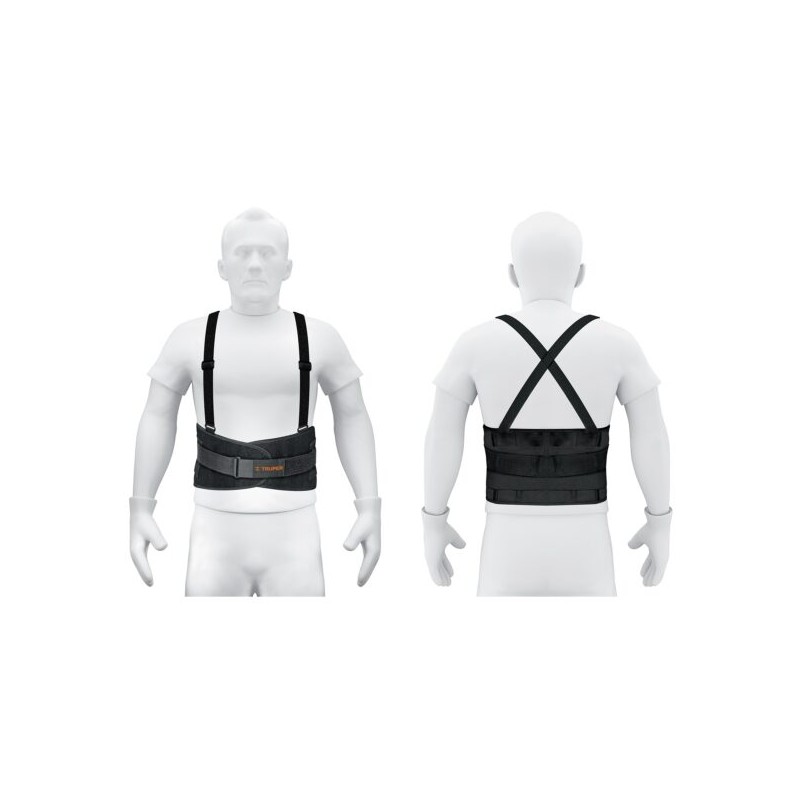 Faja Lumbar con Tercer Cinturón, Tirantes Ajustables. Talla Mediana.