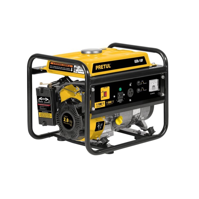 Generador Eléctrico A Gasolina, 1,000 w, Pretul