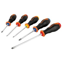 Juego de 5 Desarmadores, Mangos Comfort Grip