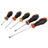 Juego de 5 Desarmadores, Mangos Comfort Grip