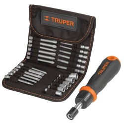 Juego de Desarmador Tipo Matraca, 24 Piezas
