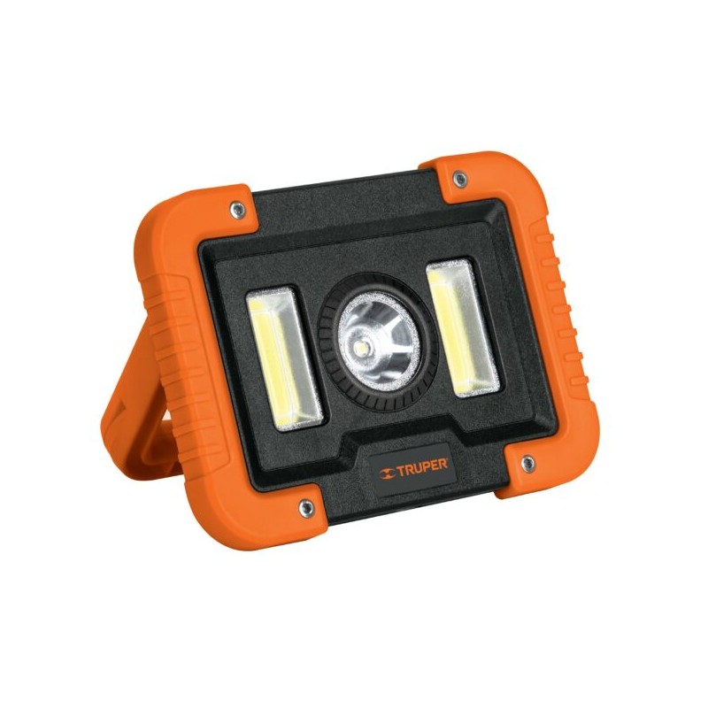 Lámpara De Trabajo Recargable De LEDs Laterales Y Central