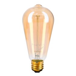 Lámpara Incandescente Vintage, 40W, Edison