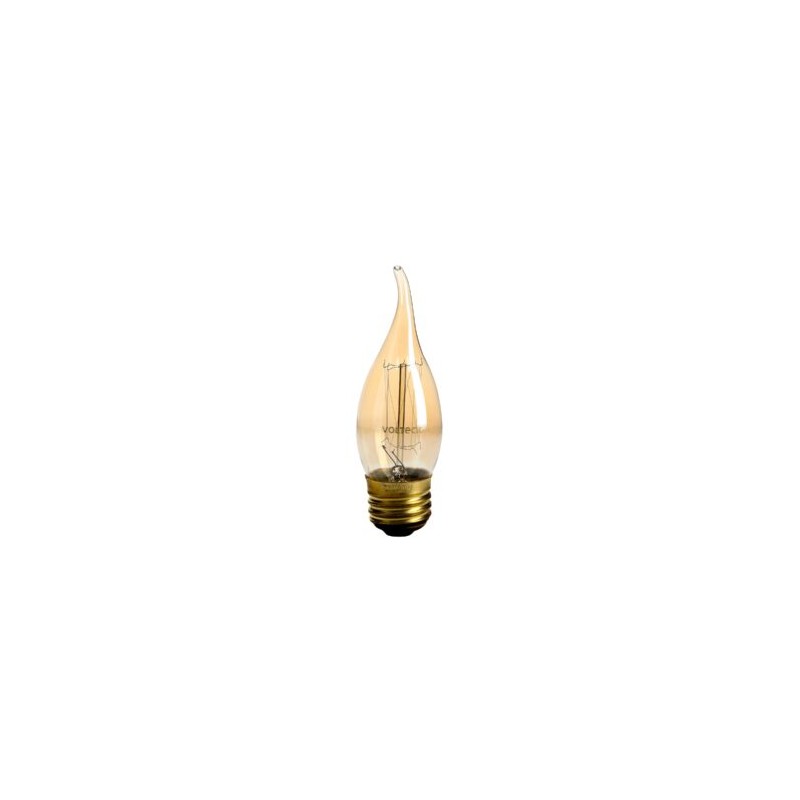 Lámpara Incandescente Vintage, 40W, Flama