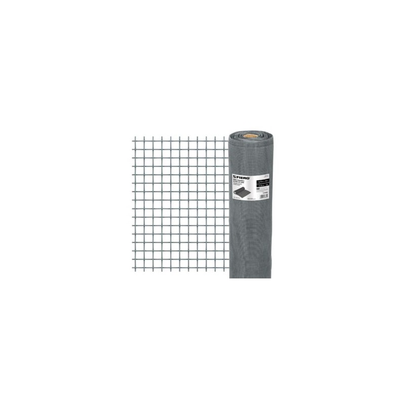 Malla Mosquitera, Fibra De Vidrio, Gris, 0.60 x 30 m