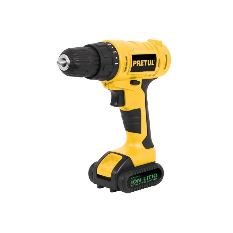 Taladro Inalámbrico, Batería Ion Litio 12 V Pretul