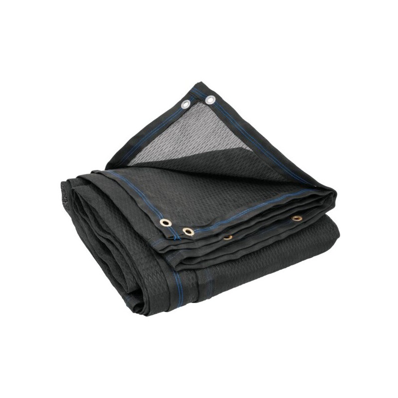 Toldo De Polietileno, 80% Sombra, 3.60 x 3 M, Negro